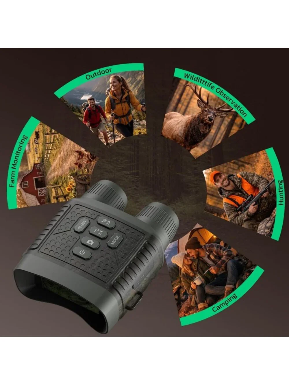 4K Night Vision Goggles with 10X Zoom, 3